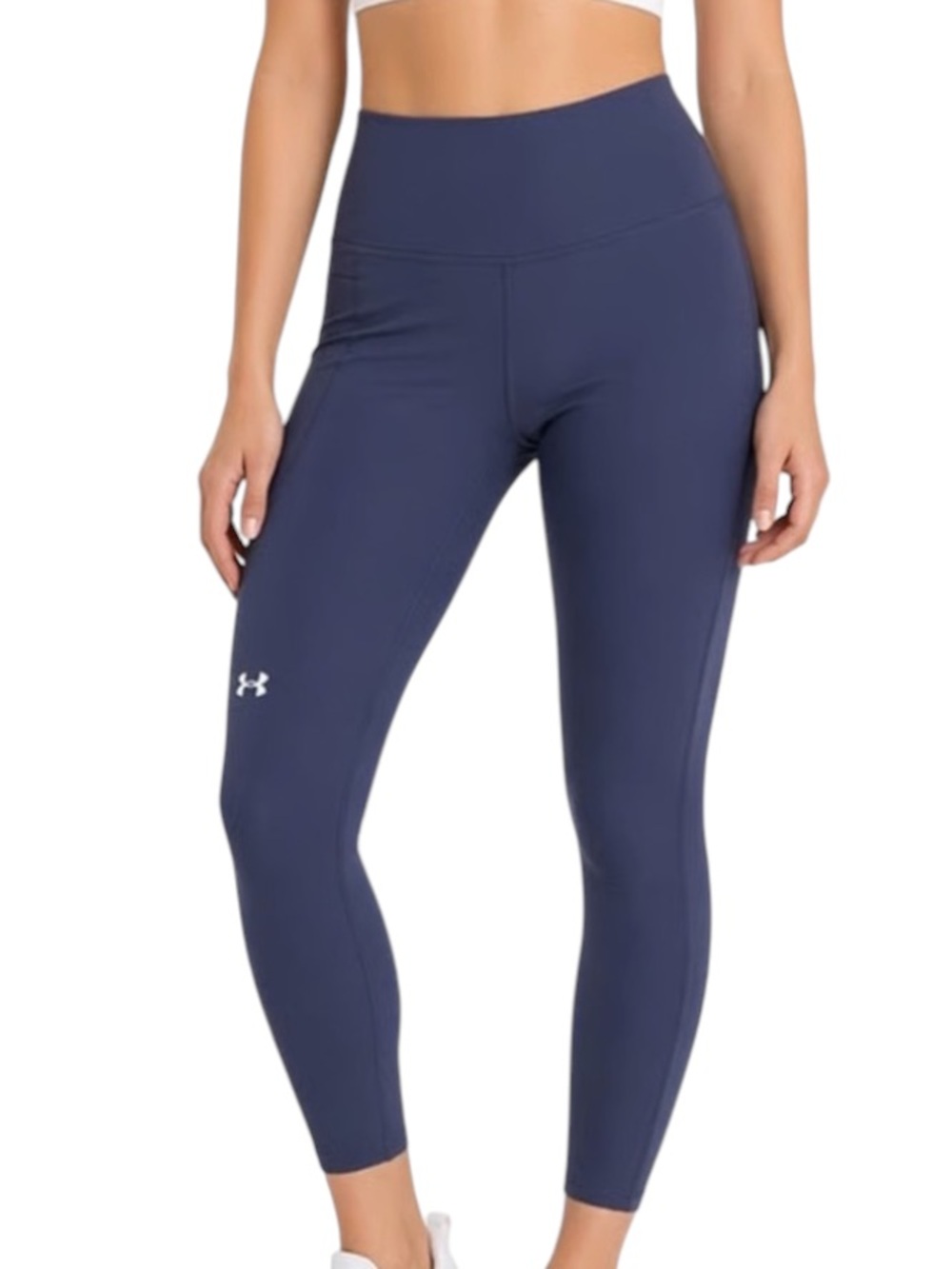 Under Armour Navy High-Waist Leggings w reflections EC!!!